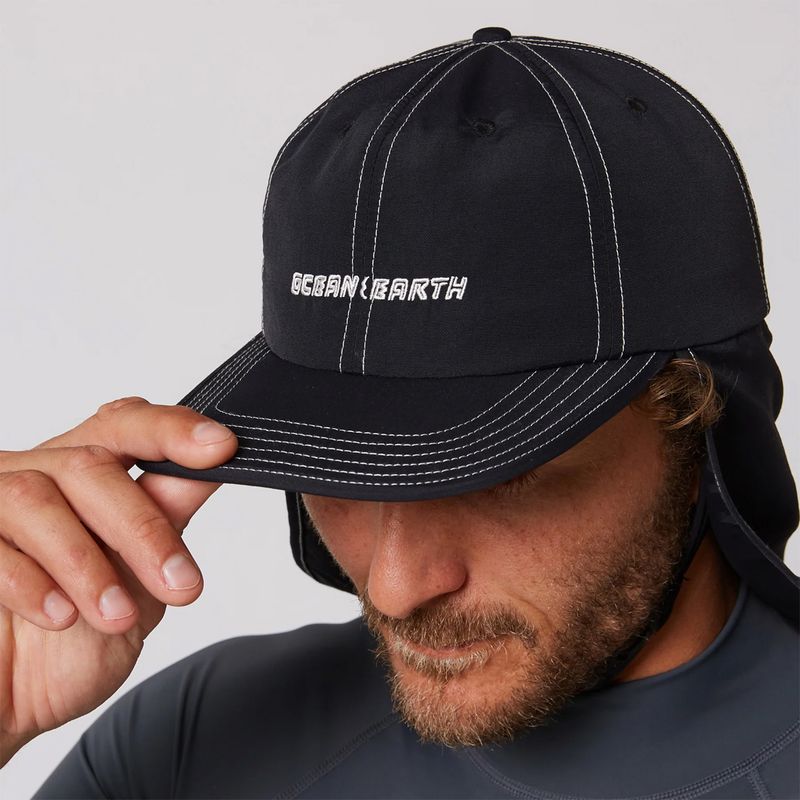 O & E - G-Land Legionnaire Surf Cap - Black