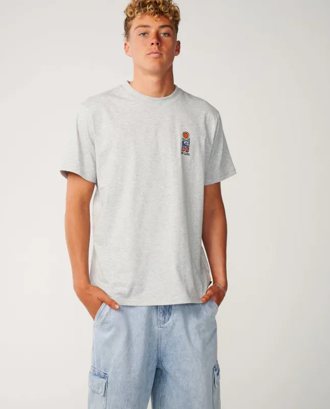 Rip Curl S-Series Vaporcool Stack Relaxed Tee - T-skjorte - Grey Marle