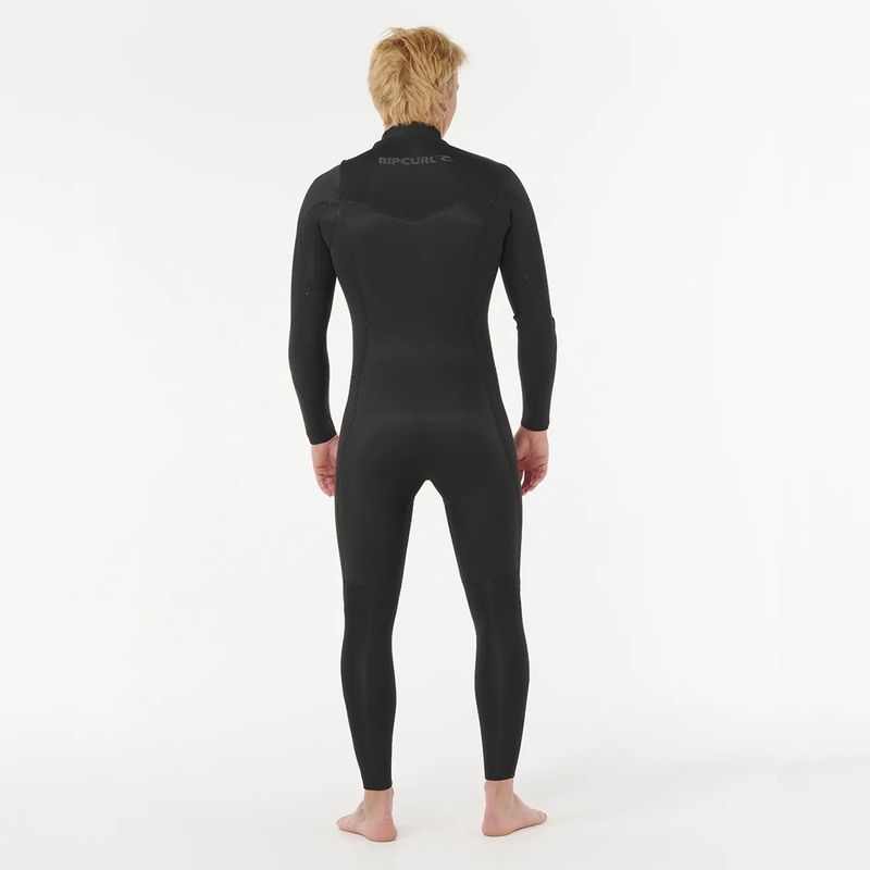 Rip Curl 3/2 Dawn Patrol Pro Chest Zip Våtdrakt - Black