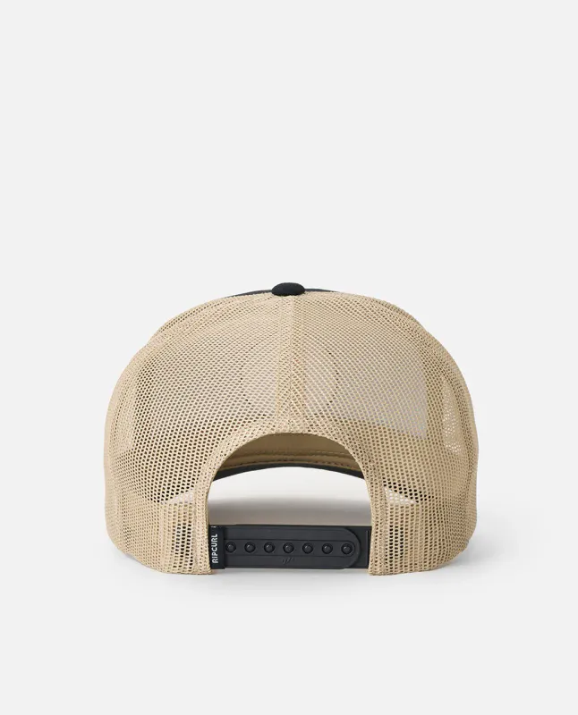 Rip Curl - Custom Curve Trucker Cap - Black/Khaki
