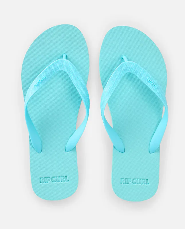 Rip Curl - Essential Bloom Open Toe Thongs - Teal - Flip Flops