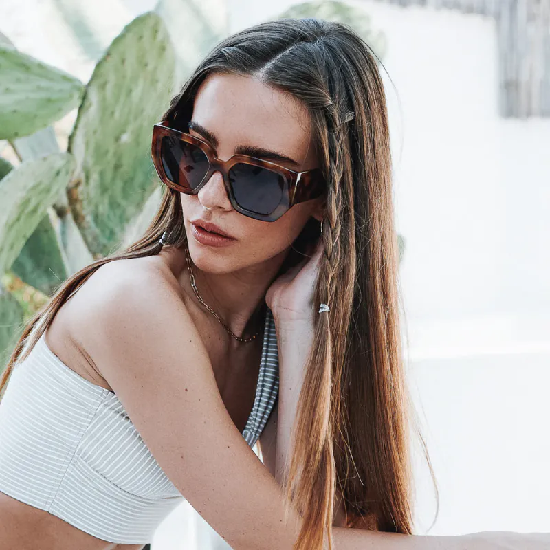 I-SEA Olivia - Mocha Tort/Brown Polarized Solbriller