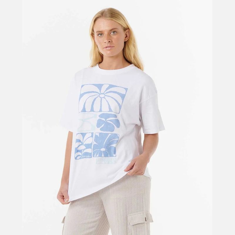 Rip Curl Oceanic Heritage Tee T-skjorte - Optical White