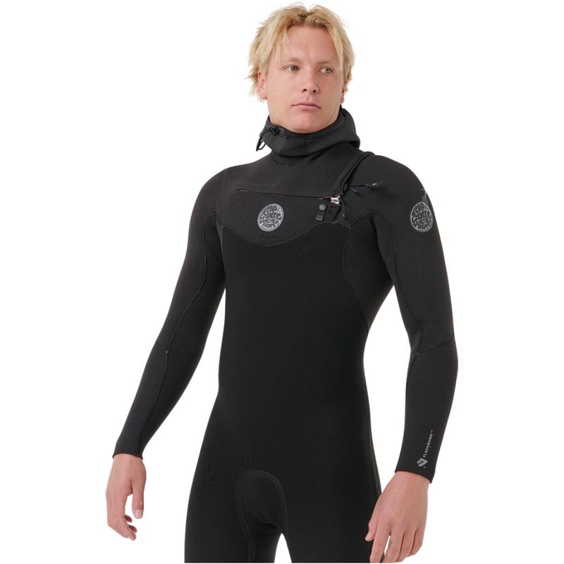 Rip Curl 6/4 Flash Bomb E7 Chest Zip Hooded Våtdrakt