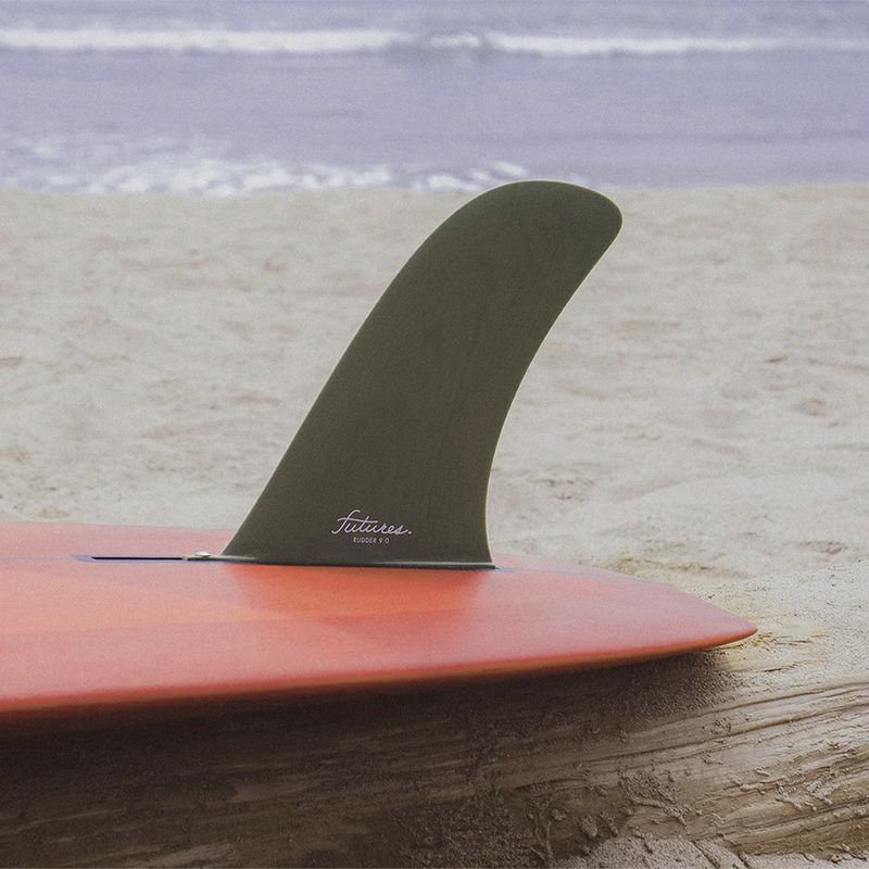 Futures Rudder 9' Single Fin Green
