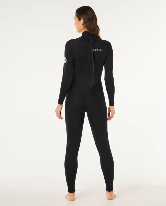 Rip Curl Dame - 5/4 Trad Back Zip Våtdrakt - Black