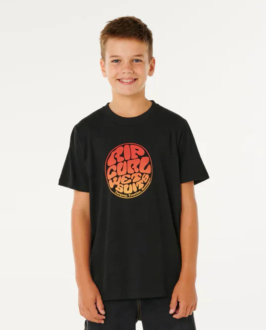 Hovedbilde Rip Curl Junior - Wettie Passage Icon T-skjorte - Black