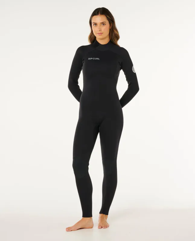 Rip Curl Dame - 5/4 Trad Back Zip Våtdrakt - Black