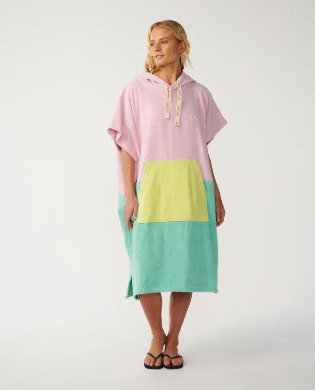Rip Curl - Premium Surf Skifteponcho med hette - Light Lilac