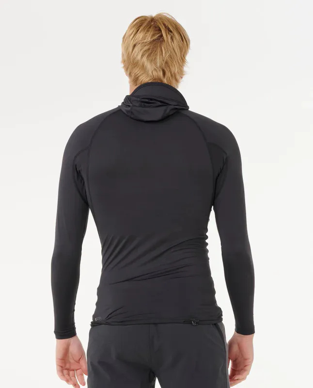 Rip Curl - Search UPF50 Performance L/S Hooded Rash Guard - Black