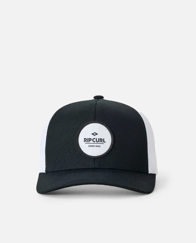 Rip Curl - Routine Curve Trucker Caps - Black/White