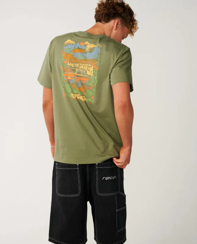 Rip Curl Surf Trip Relaxed Tee - T-shirt - Surplus Green