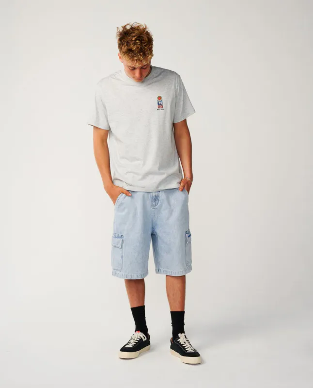 Rip Curl S-Series Vaporcool Stack Relaxed Tee - T-skjorte - Grey Marle