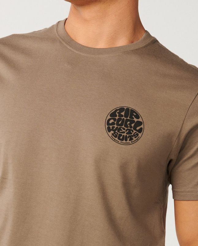 Rip Curl - Wettie Icon T-skjorte - Walnut