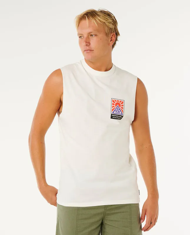 Rip Curl - Search Dawn Muscle Singlet - Bone