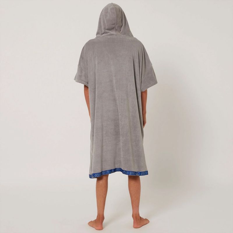 O&E - Skifteponcho med hette - Ignite - Grey