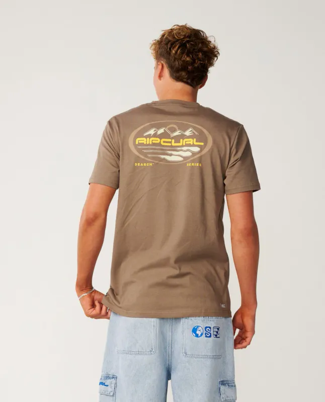 Rip Curl S-Series VC Peaks Tee - T-skjorte - Walnut