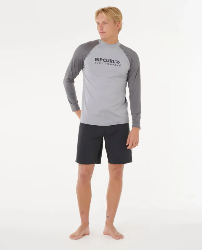 Rip Curl - Shock UPF50 L/S Rash Guard - Grey Marle