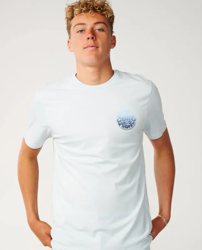 Rip Curl Wettie Passage Icon Standard Tee - T-skjorte - Glacier Blue
