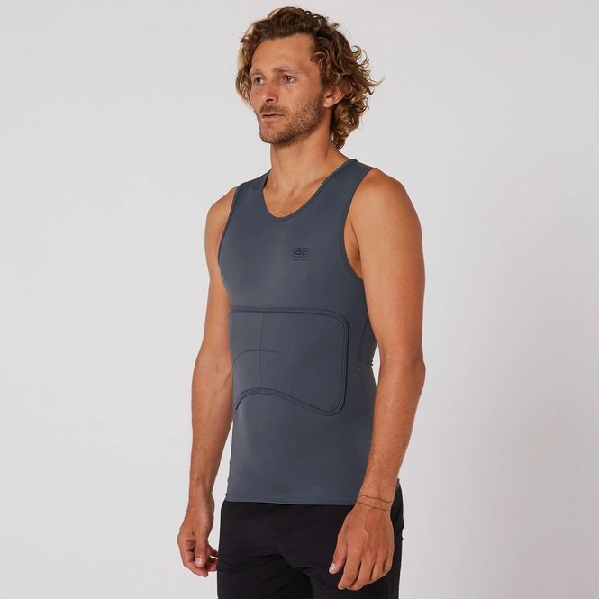 Hovedbilde O & E - Rib Guard Padded Rash Guard Vest - Charcoal