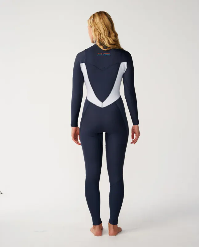 Rip Curl Dame 5/4 Dawn Patrol GB Chest Zip Våtdrakt - Slate