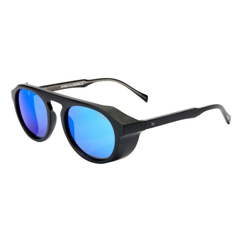 I-SEA Ivan Florence - Black/Blue Mirror Polarized Solbriller