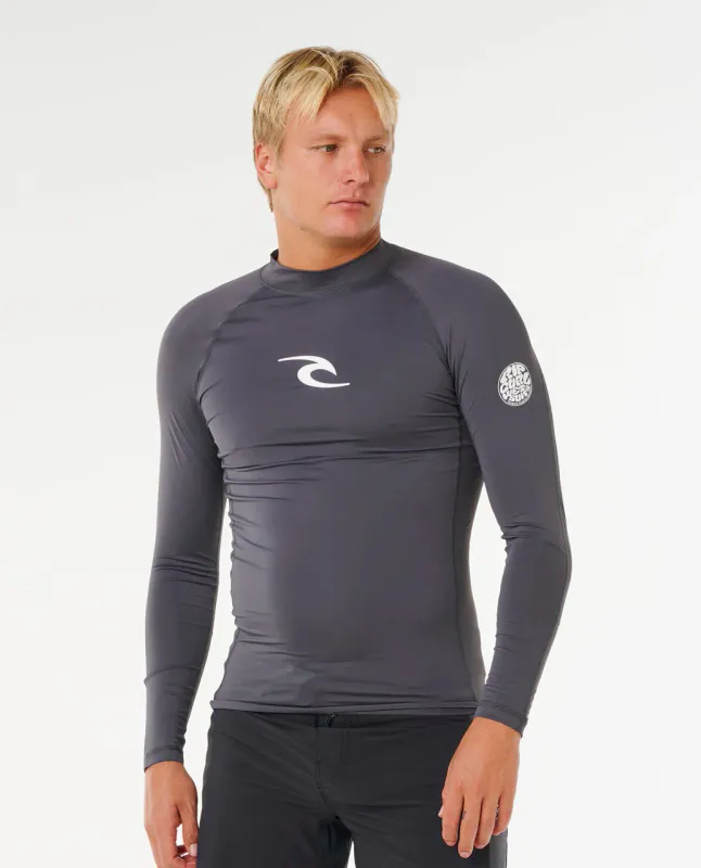 Rip Curl - Waves UPF50 Performance L/S Rash Guard - Grey