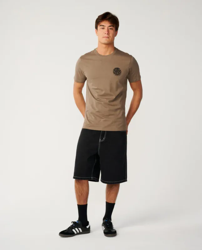 Rip Curl - Wettie Icon T-skjorte - Walnut
