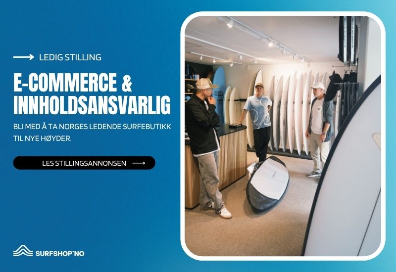 Ledig Stilling hos surfshop.no - bli med å ta norges ledende surfebutikk til nye høyder. Vi gleder oss til å høre fra deg 