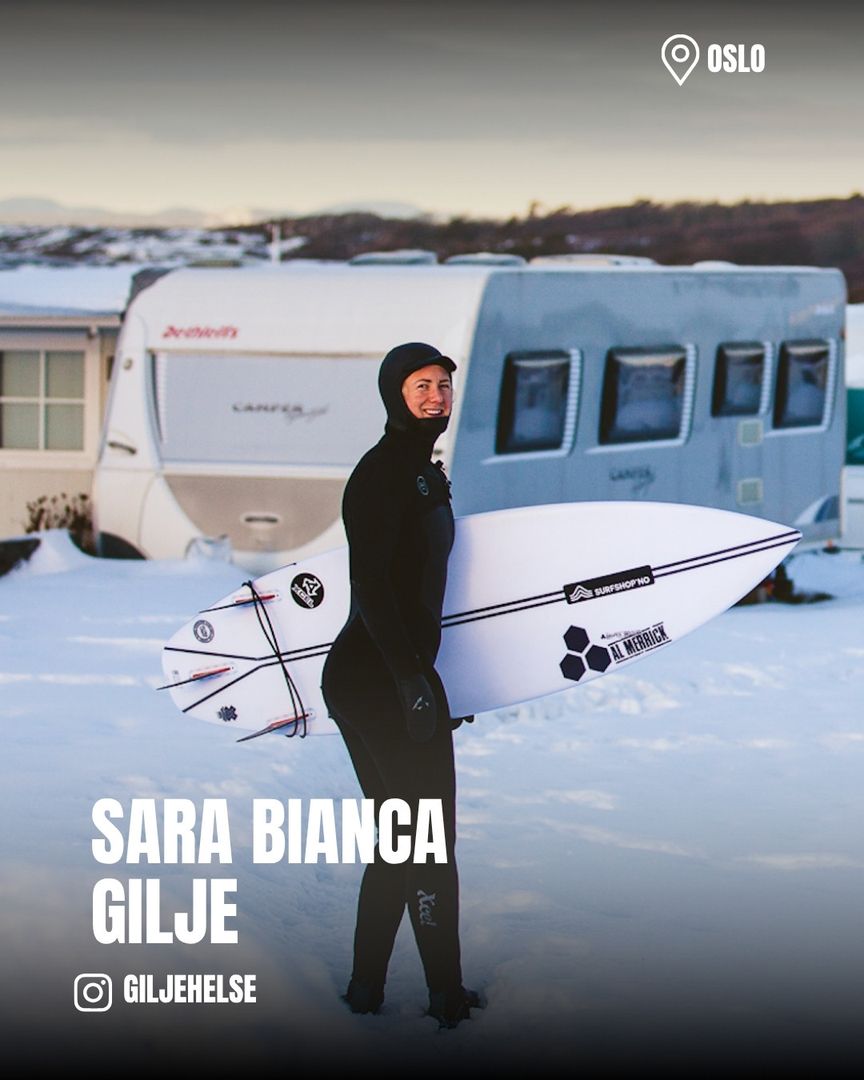 Sara Bianca Gilje - legende,  Surfshop.no teamsurfer, ambassadør, en av norges flinkeste surfere, landslaget, norge norsk surfing