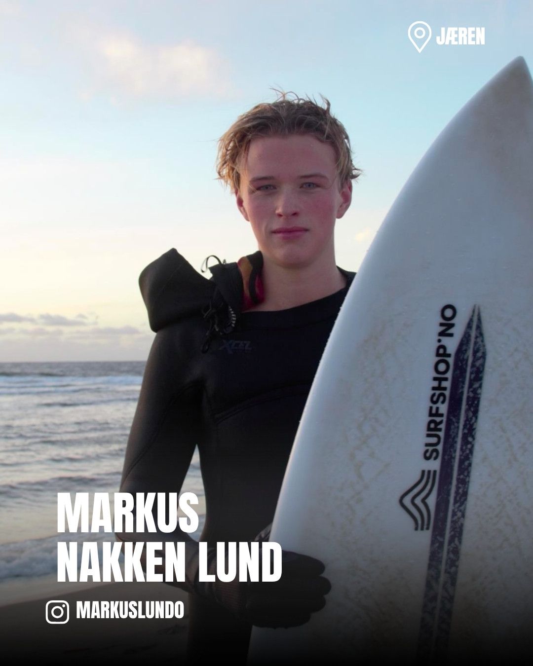 Markus Nakken Lund,  Surfshop.no teamsurfer, ambassadør, en av norges flinkeste surfere, landslaget, norge norsk surfing