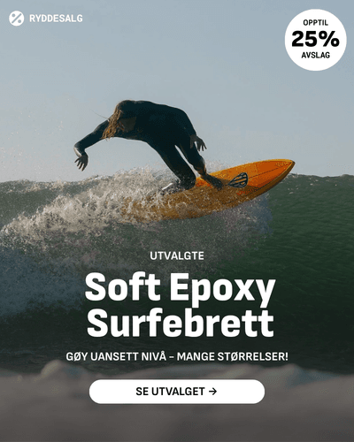 Ocean & Earth Soft Epoxy Serie med surfebrett - gøy uansett nivå. Surfer på en bølge