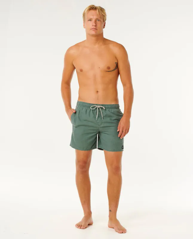 Rip Curl - Offset Washed Volley Badeshorts - Moss