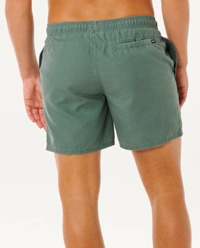 Rip Curl - Offset Washed Volley Badeshorts - Moss