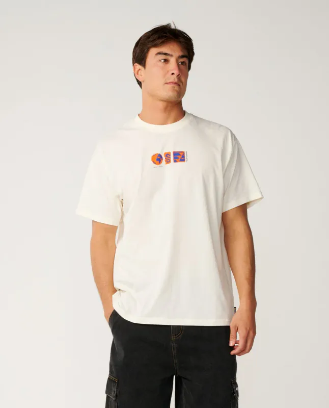 Rip Curl S-Series VC Digicon Tee - T-skjorte - Bone