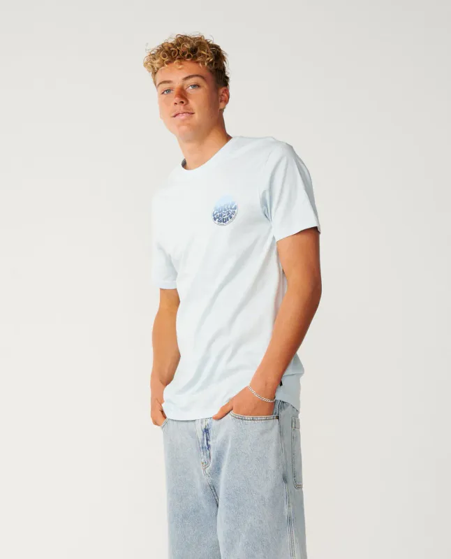 Rip Curl Wettie Passage Icon Standard Tee - T-skjorte - Glacier Blue