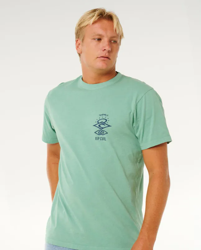 Rip Curl - Search Icon Relaxed T-Skjorte - Aloe