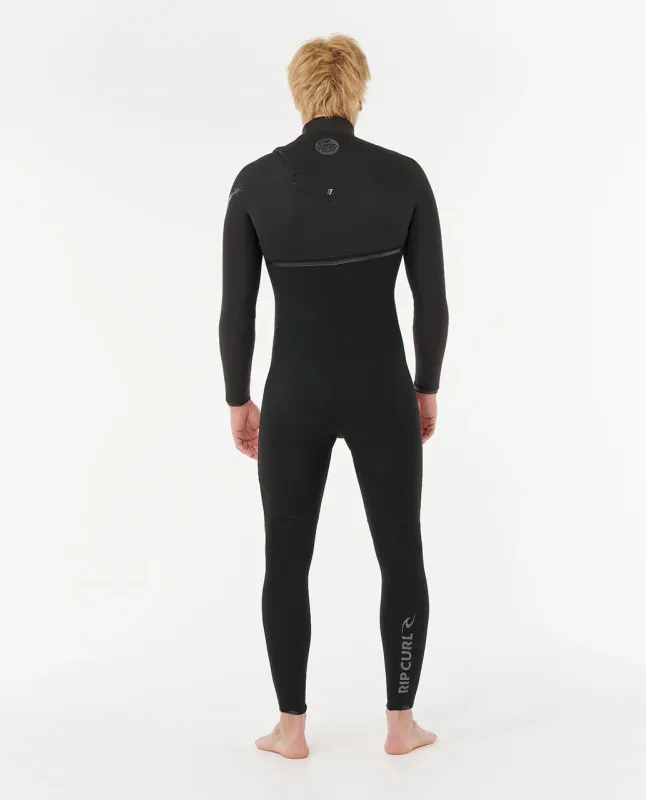 Rip Curl 4/3 E Bomb E7 Zip Free Våtdrakt - Black