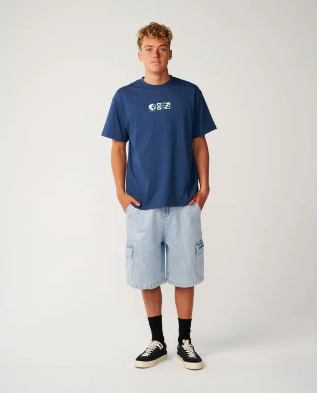 Rip Curl S-Series VC Digicon Tee - T-Skjorte - Light Navy