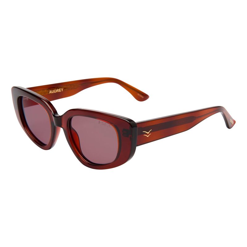 I-SEA Audrey - Cola/Plum Polarized Solbriller
