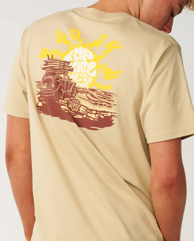 Rip Curl - Surf Trip T-skjorte - Khaki Sand